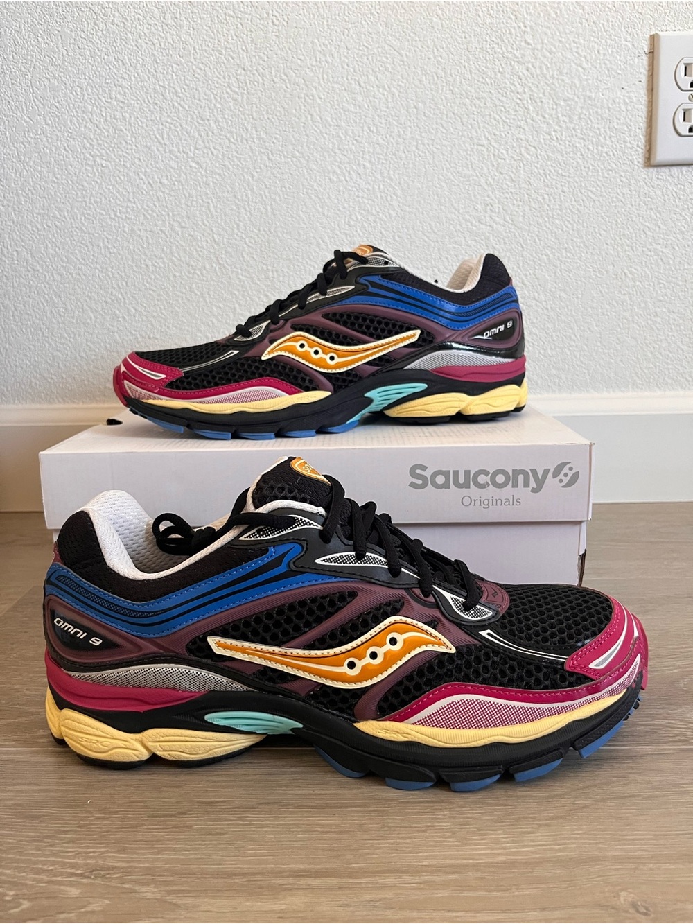 Saucony Women's Multicolor Running Sneakers — Black, Pink, Blue, Yellow